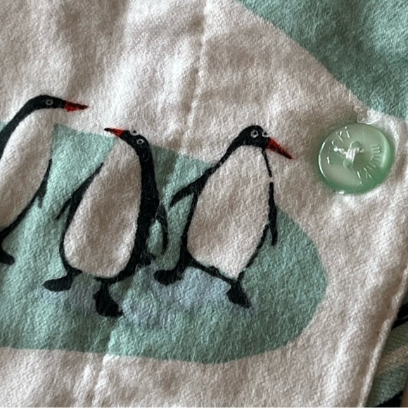 NWT Munki Munki flanel Penguins in Love super soft Flannel Pajama Set size S - Picture 6 of 16